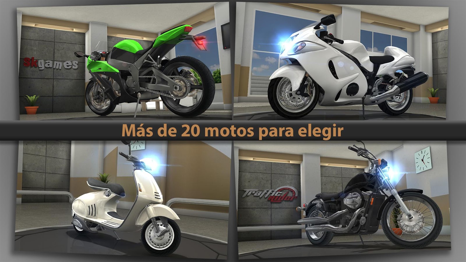 hasta 20 motos para elegir